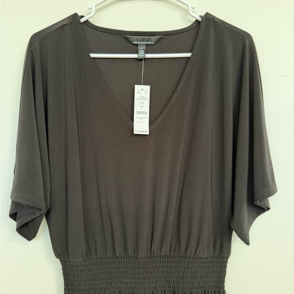 Fun and Classy Black V-Neck Mini Dress - Picture 10 of 13